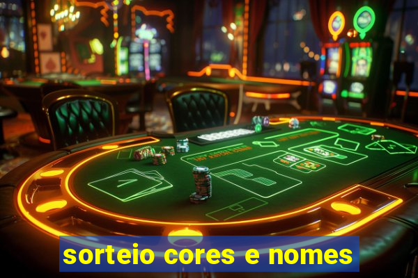 sorteio cores e nomes