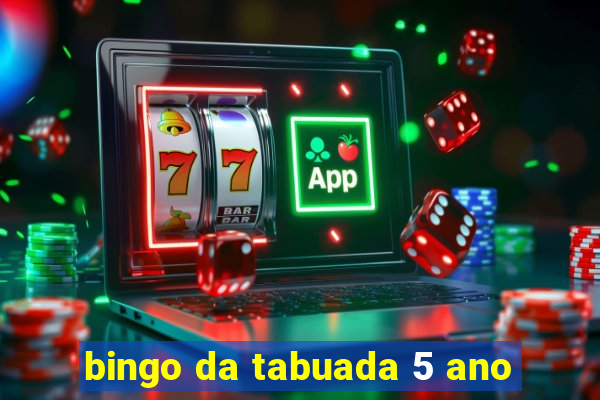 bingo da tabuada 5 ano