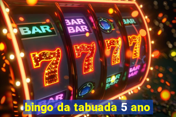 bingo da tabuada 5 ano