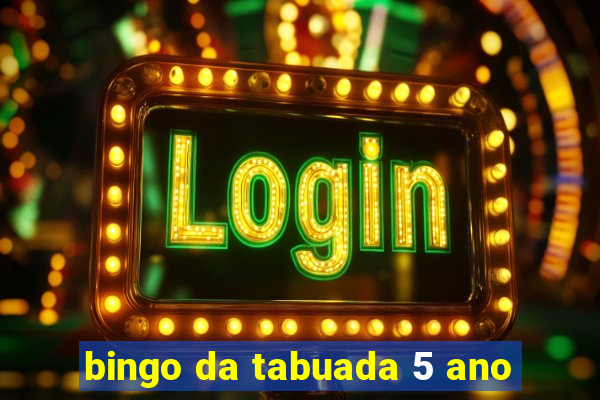 bingo da tabuada 5 ano