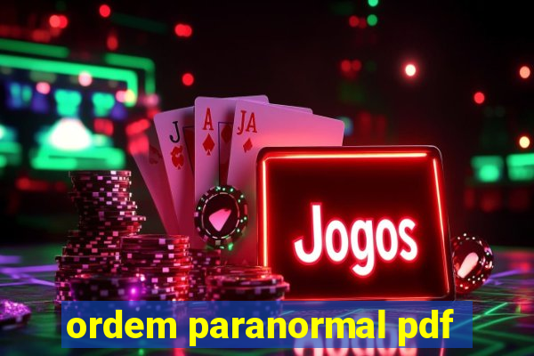 ordem paranormal pdf