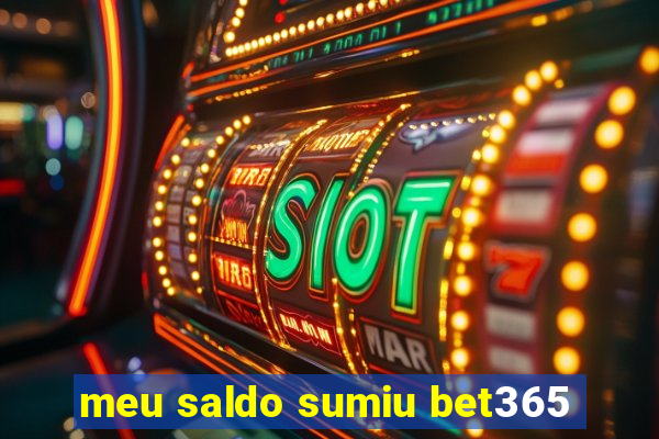 meu saldo sumiu bet365