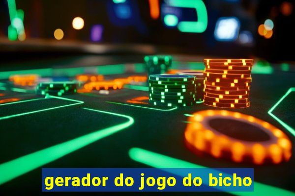 gerador do jogo do bicho