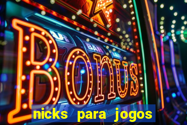 nicks para jogos de tiro