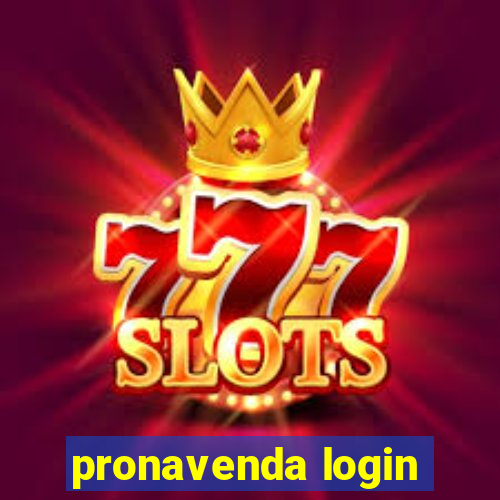 pronavenda login