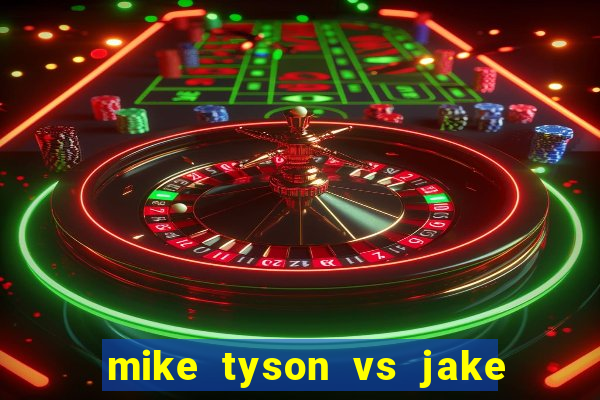 mike tyson vs jake paul assistir online