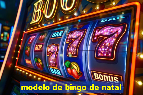 modelo de bingo de natal