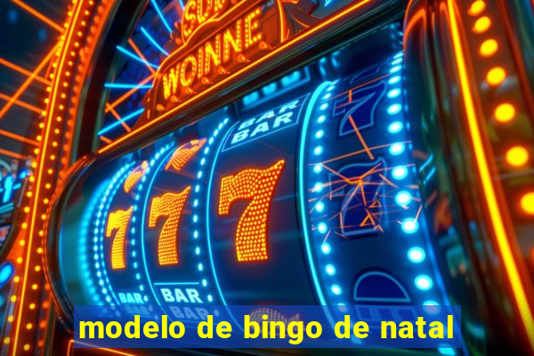 modelo de bingo de natal