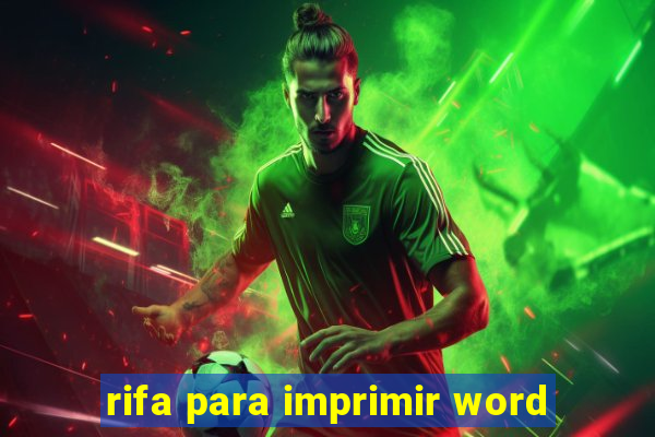 rifa para imprimir word