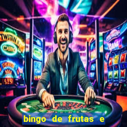 bingo de frutas e legumes para imprimir