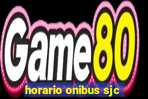 horario onibus sjc