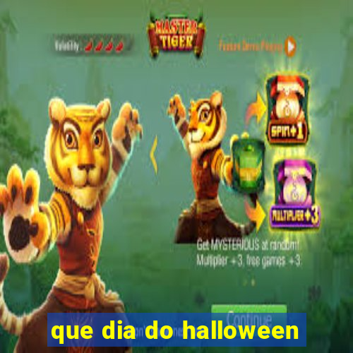 que dia do halloween