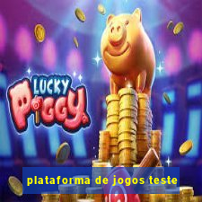 plataforma de jogos teste