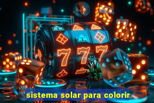 sistema solar para colorir