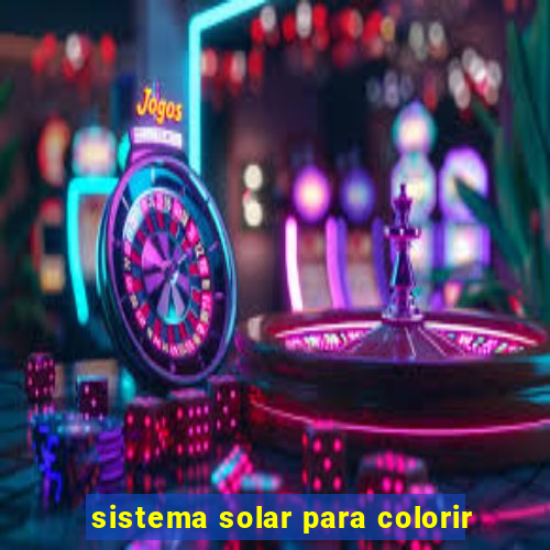 sistema solar para colorir