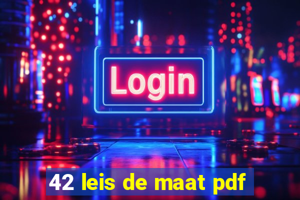 42 leis de maat pdf