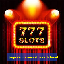 jogo de matematica reciclavel