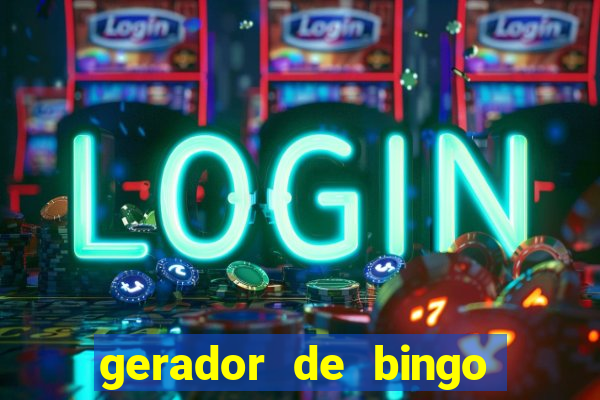 gerador de bingo de palavras