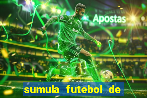 sumula futebol de campo word