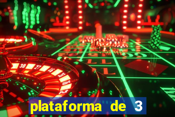 plataforma de 3 reais jogo