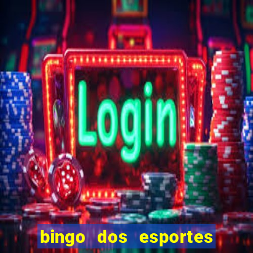 bingo dos esportes para imprimir