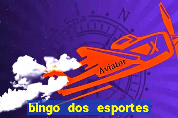 bingo dos esportes para imprimir