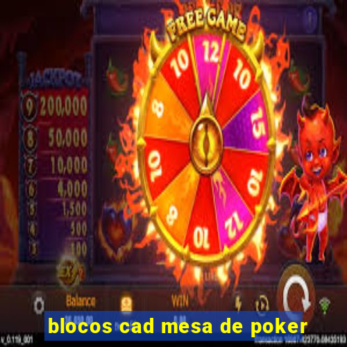 blocos cad mesa de poker