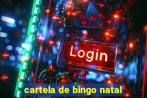 cartela de bingo natal