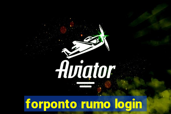 forponto rumo login