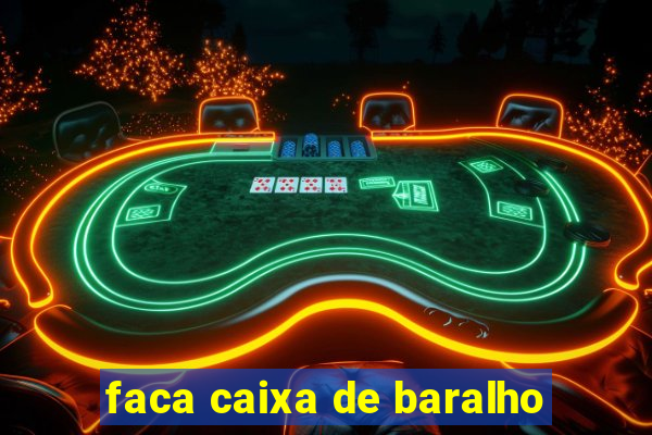 faca caixa de baralho