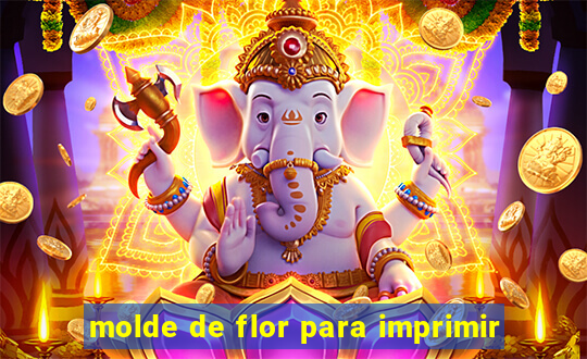 molde de flor para imprimir