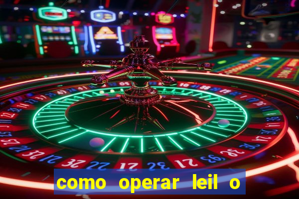 como operar leil o de abertura mini indice