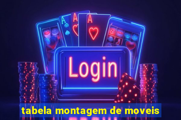 tabela montagem de moveis