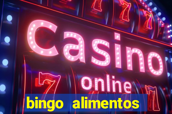 bingo alimentos para imprimir