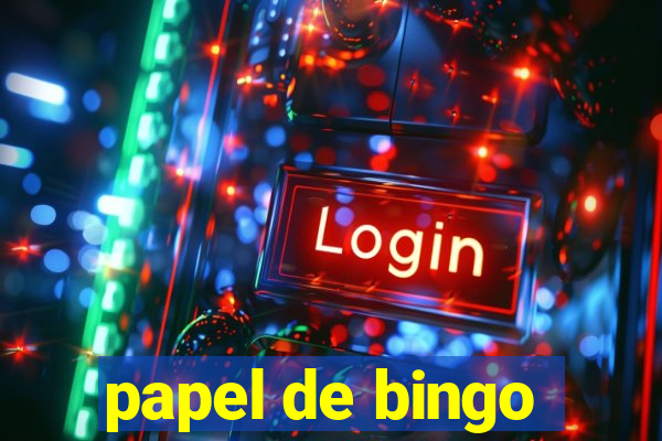 papel de bingo