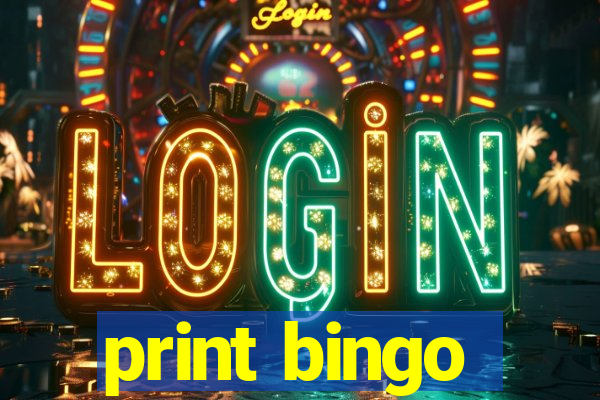 print bingo