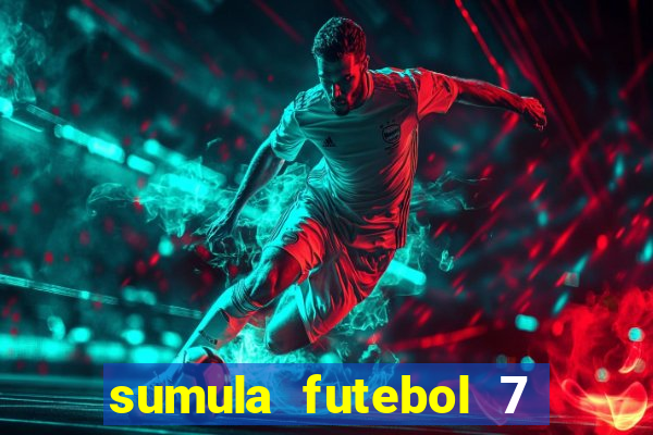 sumula futebol 7 society excel