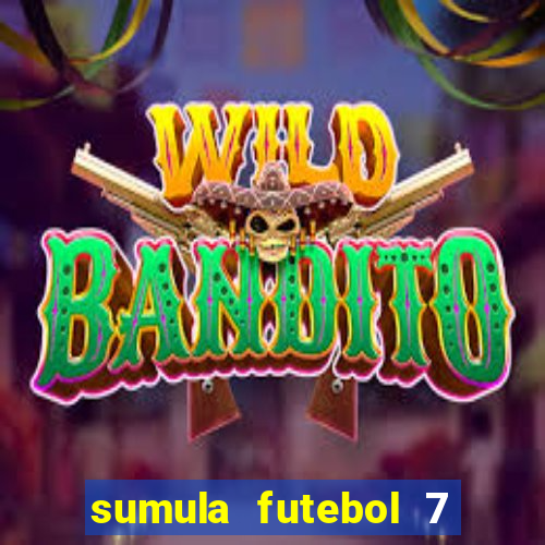 sumula futebol 7 society excel