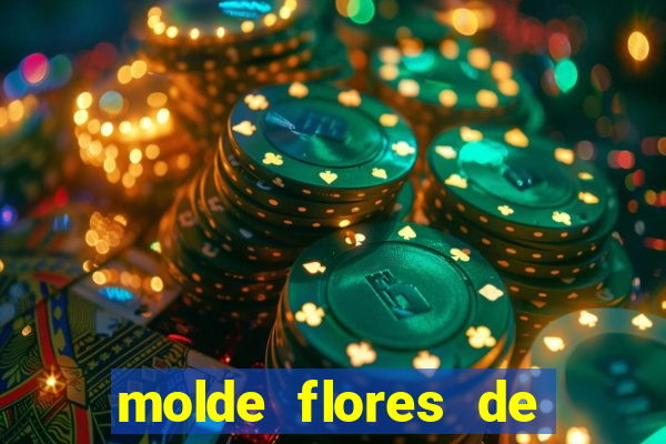 molde flores de papel para imprimir