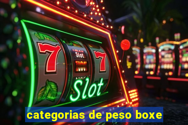 categorias de peso boxe