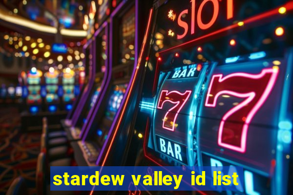 stardew valley id list