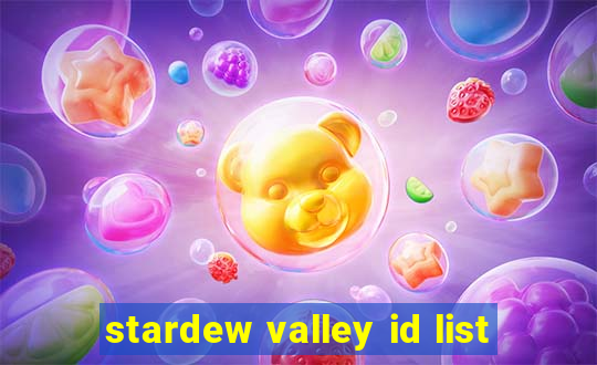 stardew valley id list