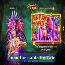 ocultar saldo betfair