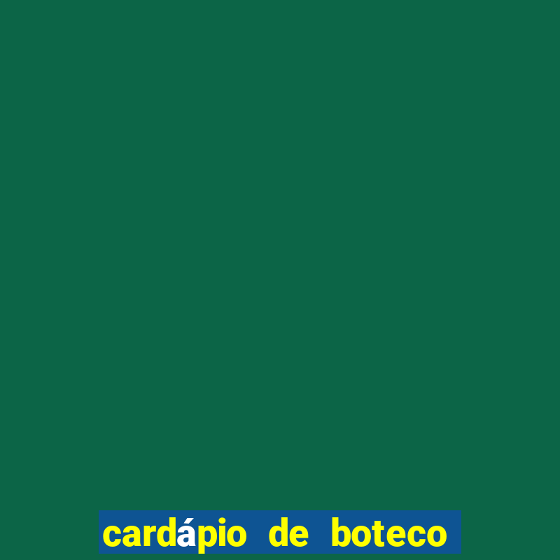 cardápio de boteco pinguim assis brasil