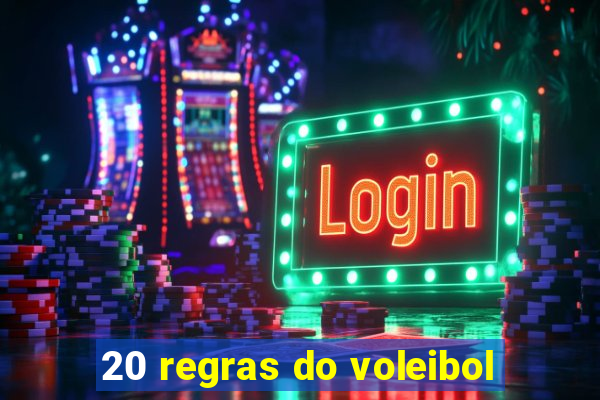 20 regras do voleibol