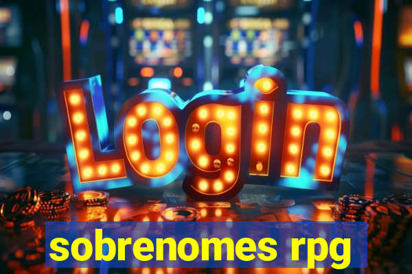 sobrenomes rpg