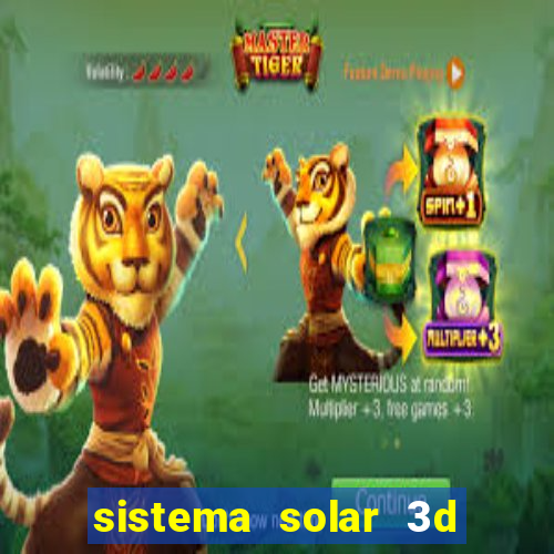 sistema solar 3d em movimento