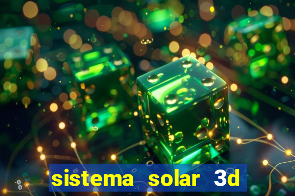 sistema solar 3d em movimento