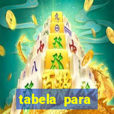 tabela para misturar cores