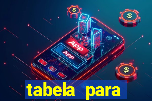 tabela para misturar cores